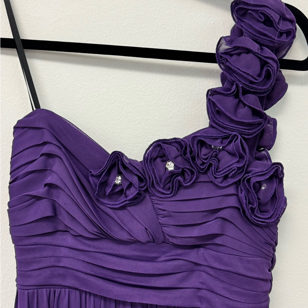 City Triangles Purple One Shoulder Dress